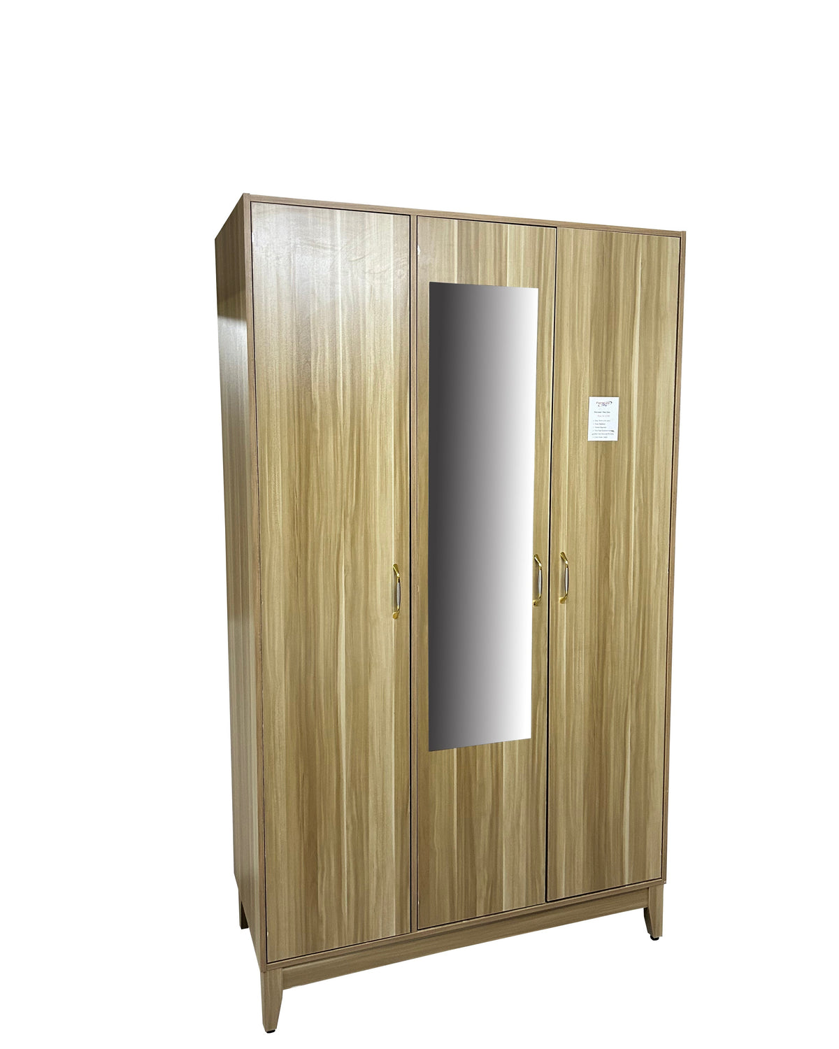 Harrison Three Door Holiday Closet, Mirror on Center Door