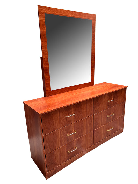 Christopher Dressing Table (6 Drawer) with Mirror
